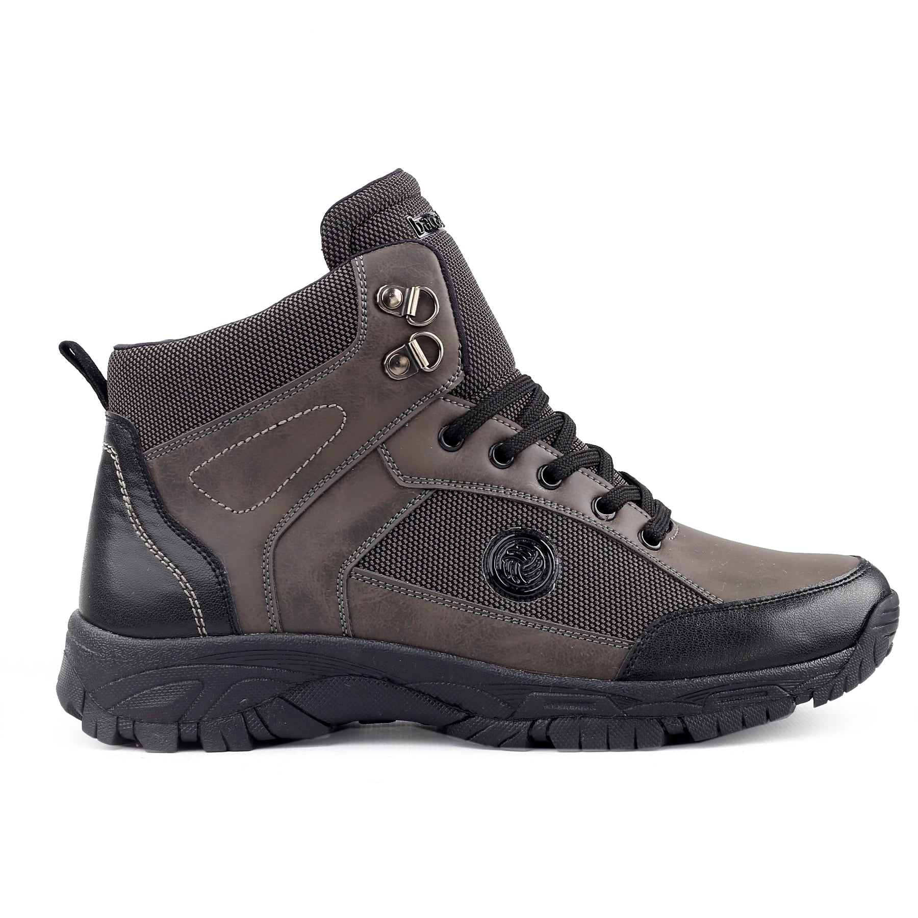 Bacca Bucci Men's HIKE 5-Eye Moto-Inspired Light-Weighted Mountaineering Backpacking Trekking & Hiking Boots