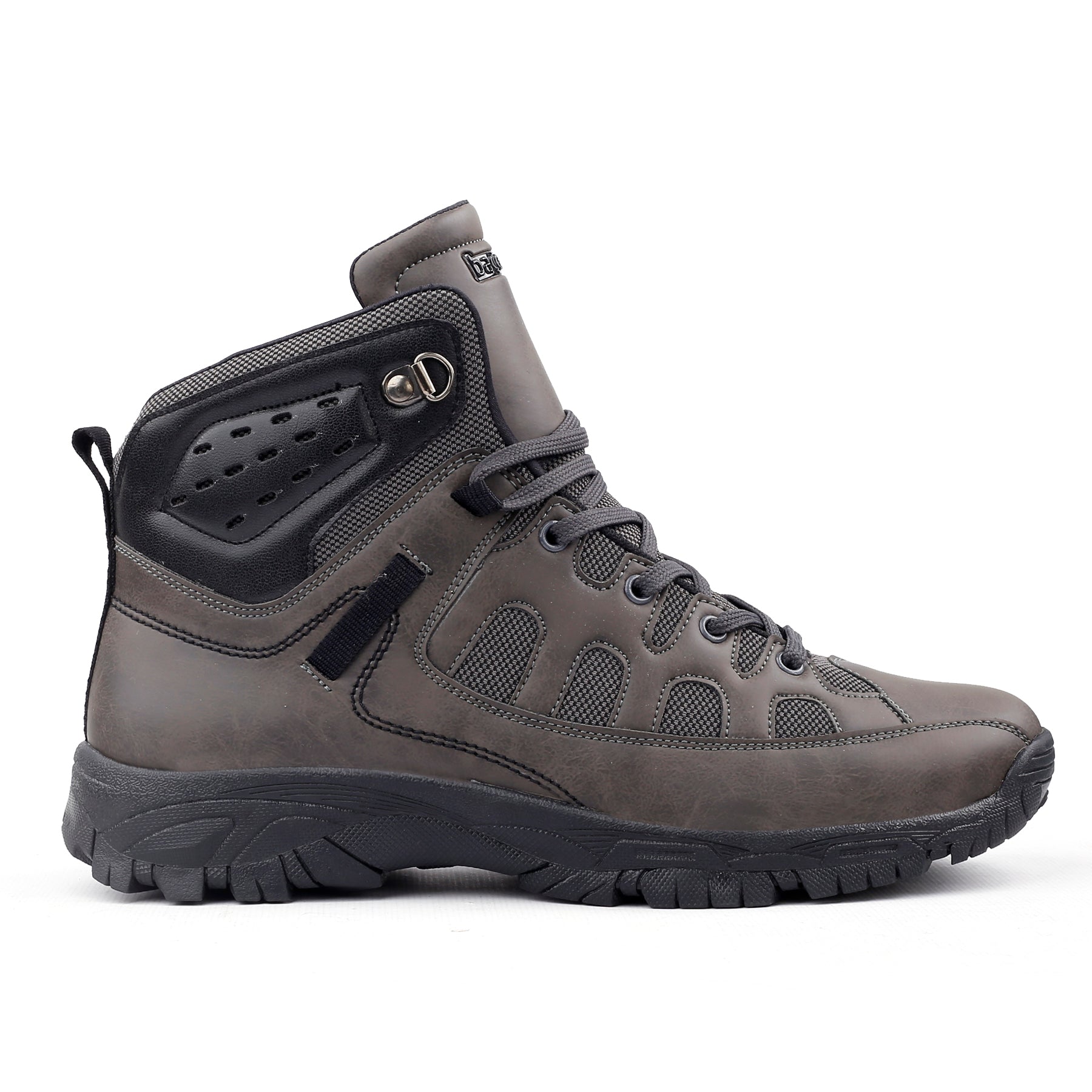Bacca Bucci Men's SNOWBALL 6 inches Moto-Inspired Mountaineering Backpacking Hiking & Trekking Boots