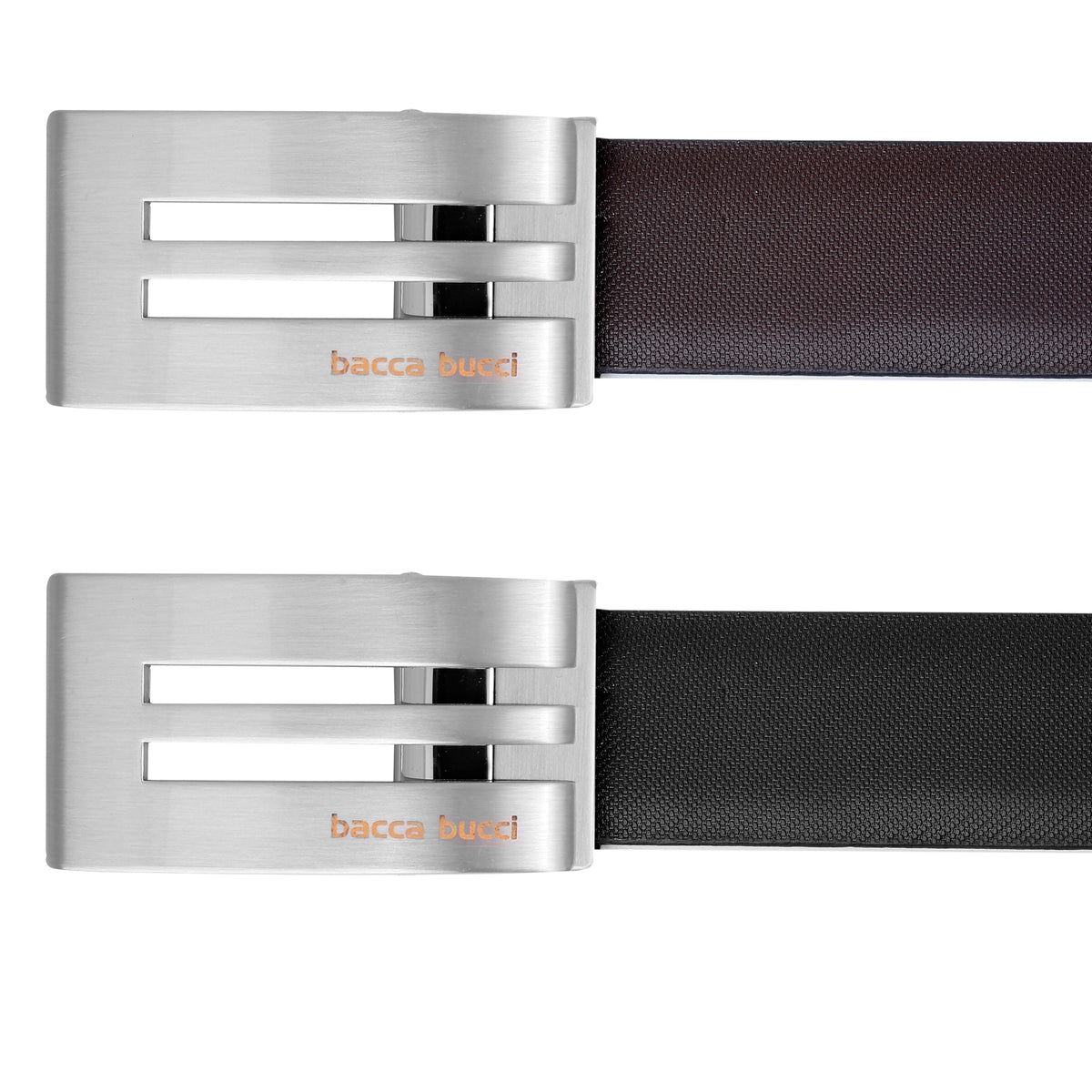 Bacca Bucci 35 MM Nickle Free Reversible-Clamp Belt Buckle with Branding (Buckle only)