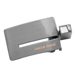 Bacca Bucci 35  MM  Nickle  Free Reversible-Clamp Belt  Buckle with Branding (Buckle only)