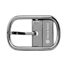 Bacca Bucci 35MM Nickle-Free Reversible Clamp Belt Buckle with Branding (Buckle only)