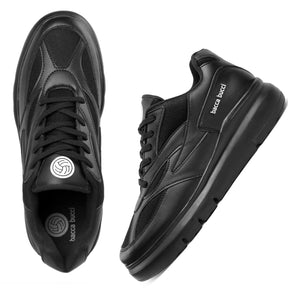 black sneakers shoes for men