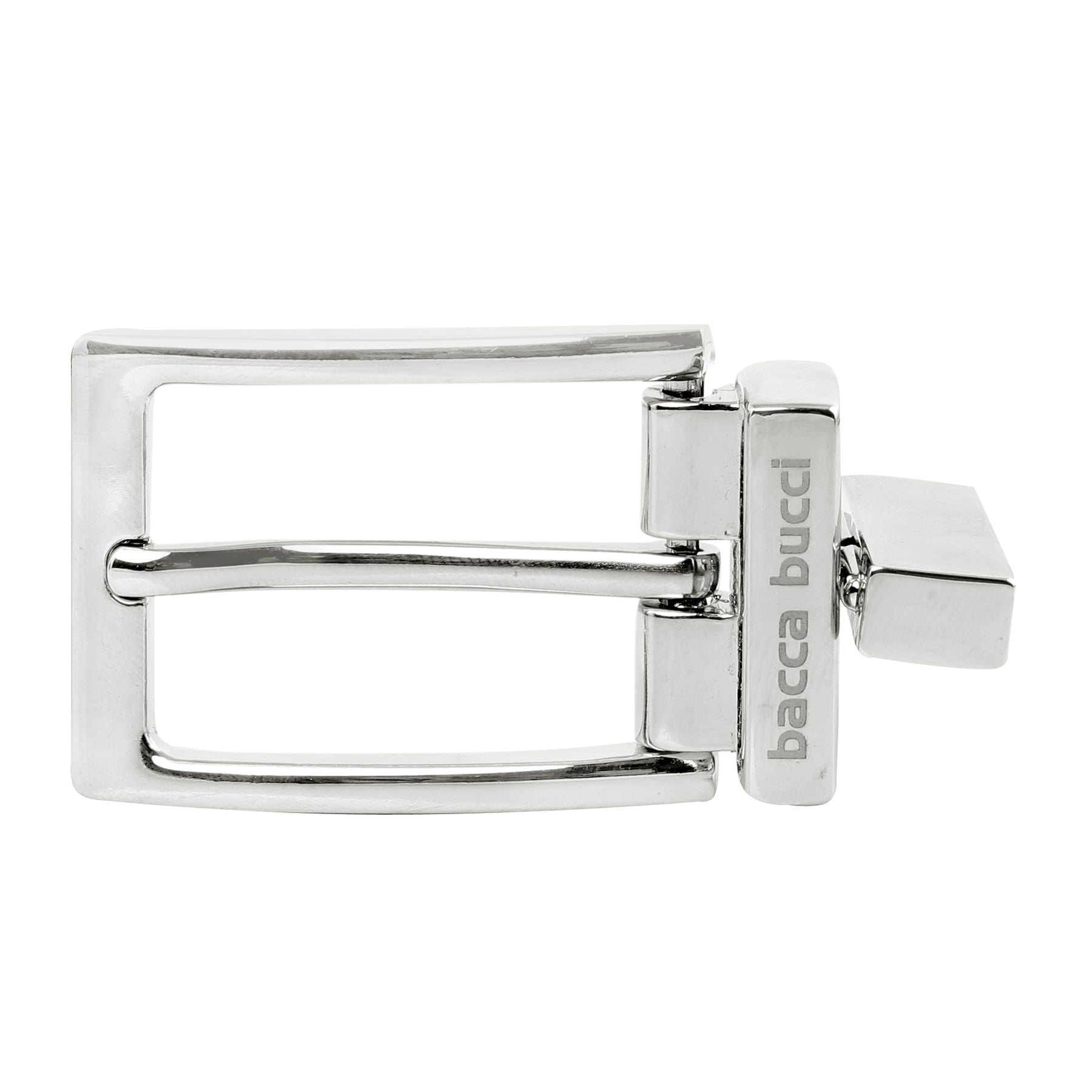 Bacca Bucci Men's 35MM  Nickle-Free Reversible Clamp Belt Buckle with Branding