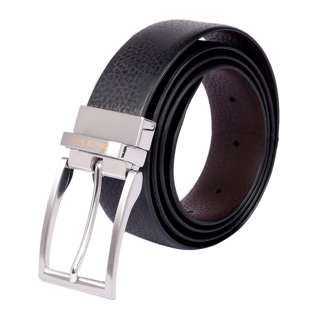 Bacca Bucci Reversible Classic Dress belt with Italian smooth Genuine leather Black & Brown - Bacca Bucci