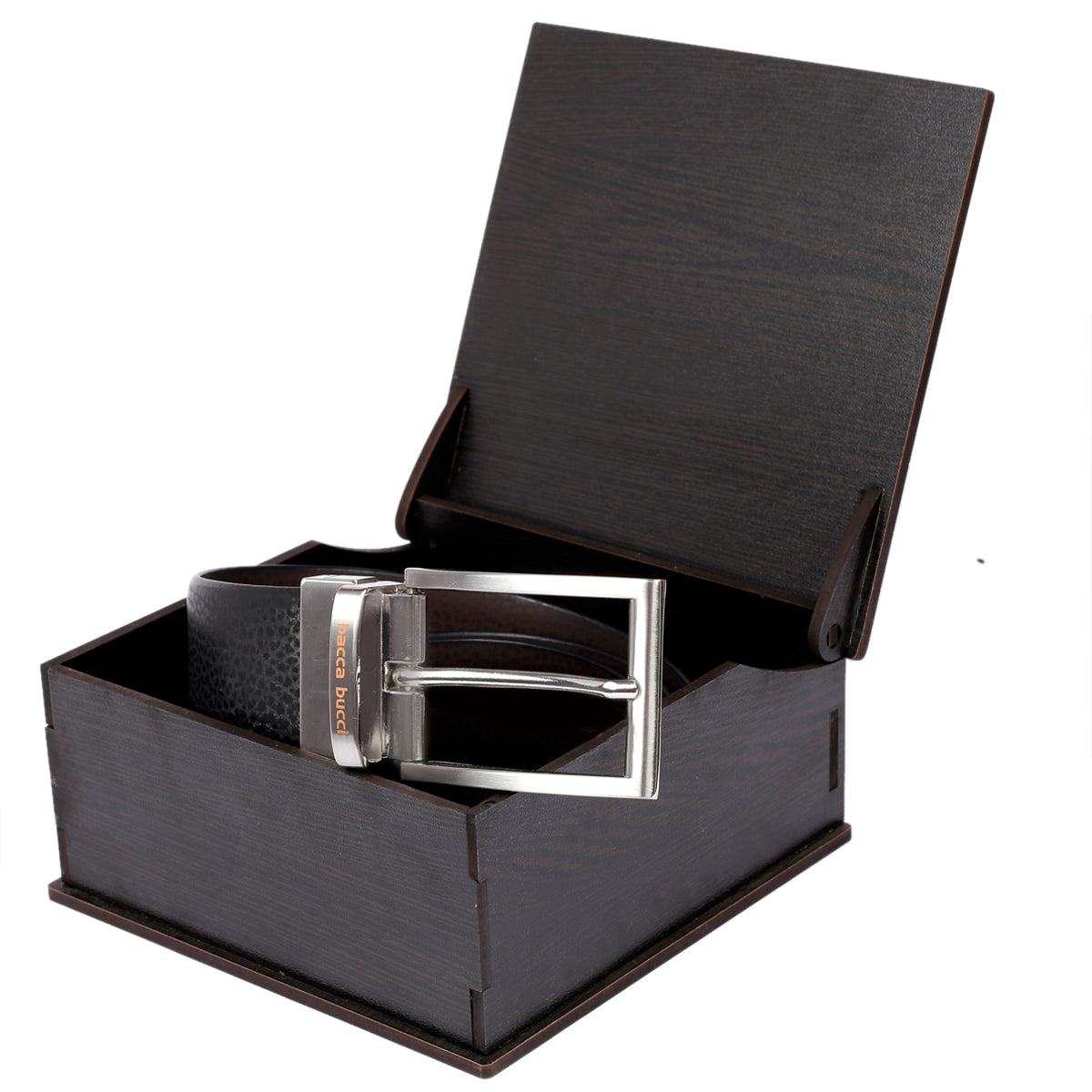 Bacca Bucci Reversible Classic Dress belt with Italian smooth Genuine leather Black & Brown - Bacca Bucci