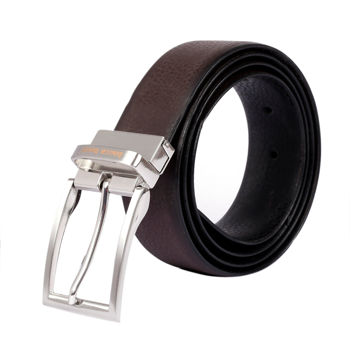 Bacca Bucci Reversible Classic Dress belt with Italian smooth Genuine leather Black & Brown - Bacca Bucci