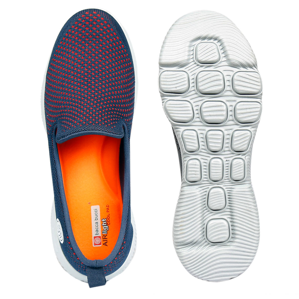 Bacca Bucci Men's WALKOLOGY Walking Slip-On Mesh Platform Air Cushion Shoes - Bacca Bucci
