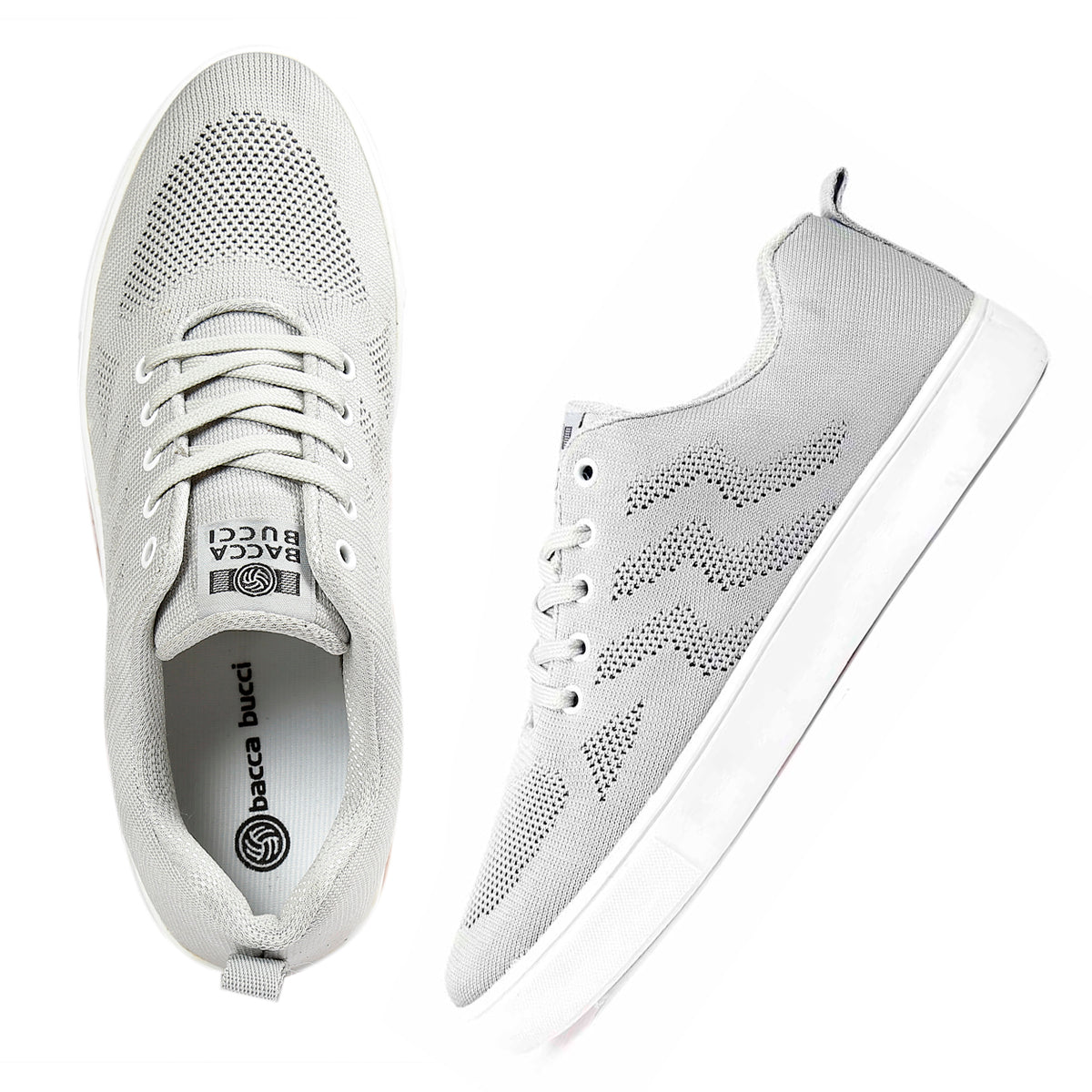 Bacca Bucci Men's Knitted Canvas VENICE Comfort/Air Flow Casual/Sneakers Shoes - Bacca Bucci