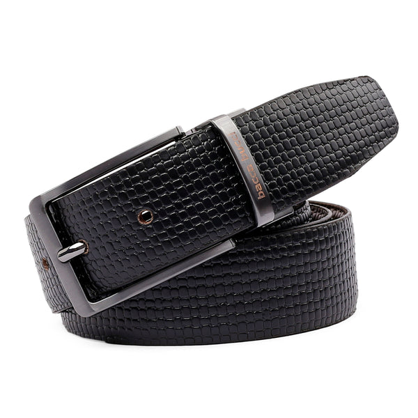 Bacca Bucci Reversible Classic Dress belt with Italian smooth Genuine leather Black & Brown - Bacca Bucci