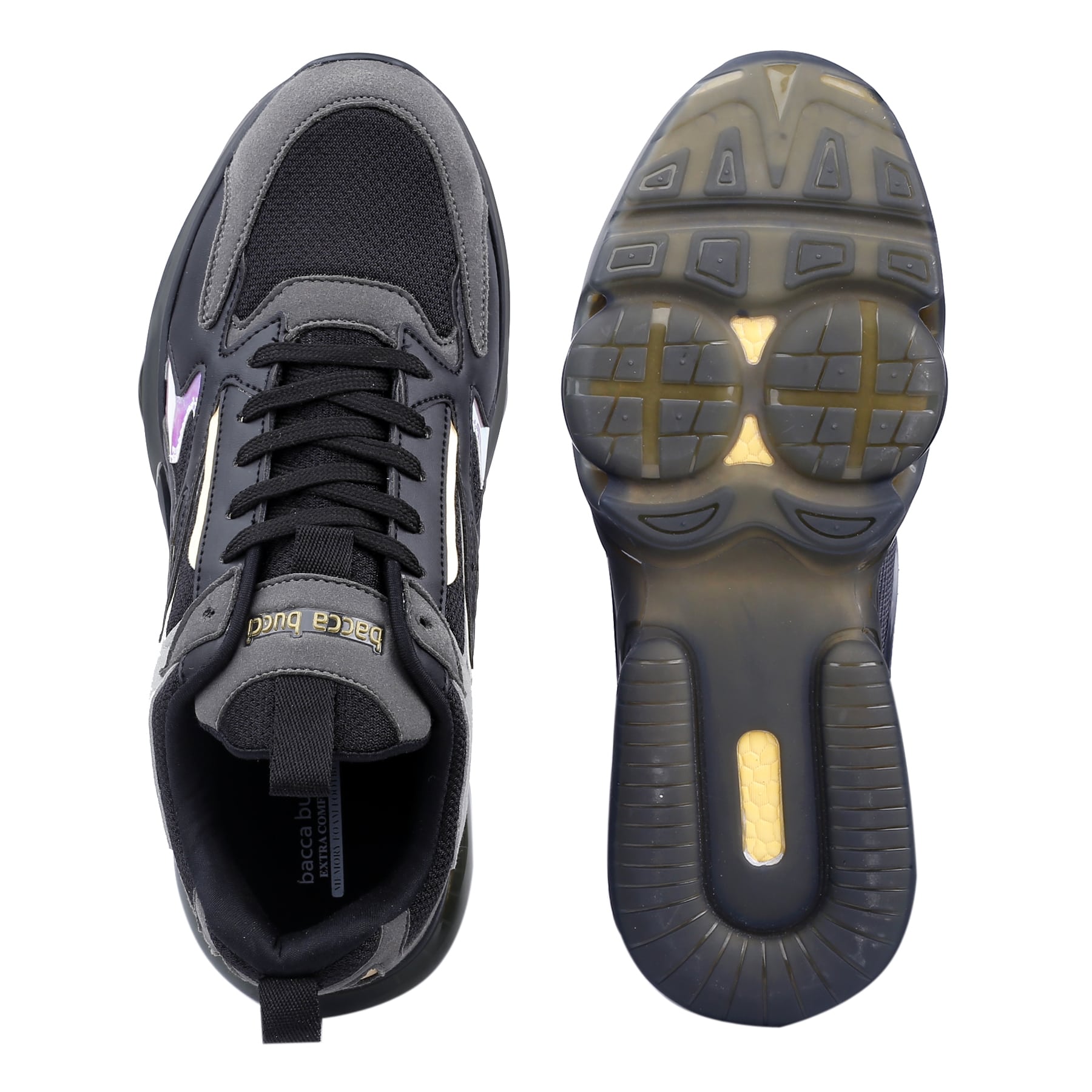 Bacca Bucci KRAKEN Men's Street-Style Air-Sole Solid Casual Shoe Sneakers