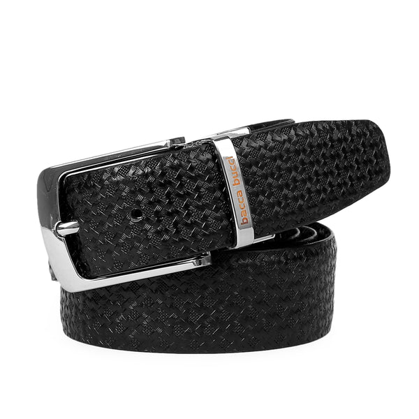 Bacca Bucci Reversible Classic Dress belt with Italian smooth Genuine leather Black & Brown - Bacca Bucci