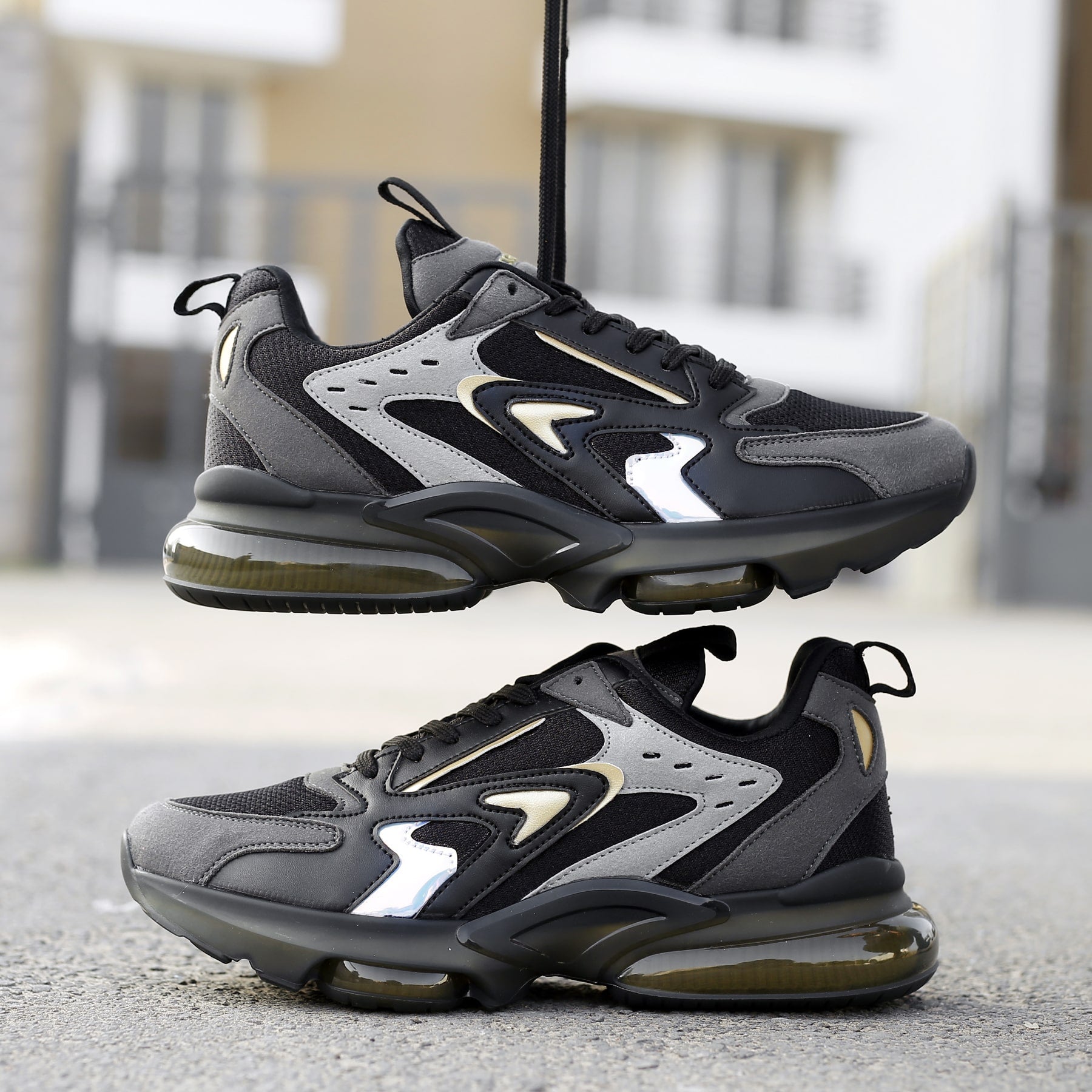 Bacca Bucci KRAKEN Men's Street-Style Air-Sole Solid Casual Shoe Sneakers