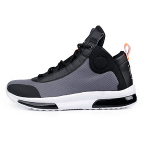 Bacca Bucci SUPERSTAR Hi Top Black Sneakers | Streetwear Shoes with Dual Air Cushion Rubber Outsole