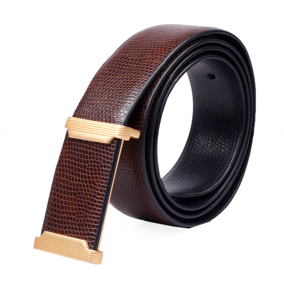 Bacca Bucci Manual Reversible Genuine Leather Classic Dress belt black & brown