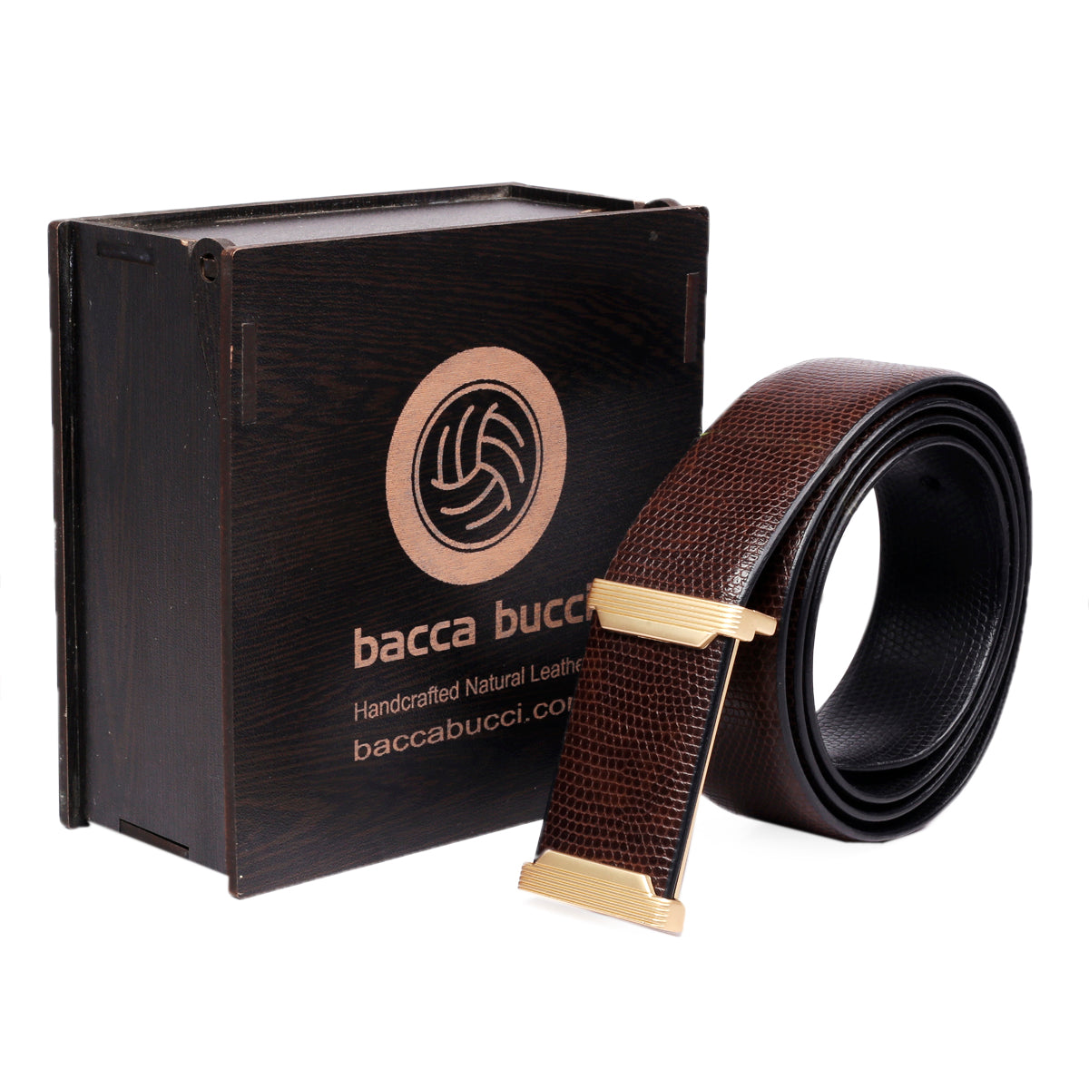 Bacca Bucci Manual Reversible Genuine Leather Classic Dress belt black & brown