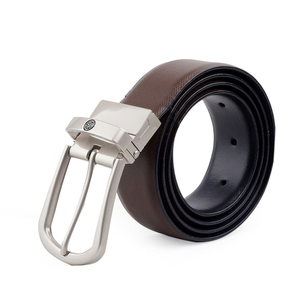 Bacca Bucci Reversible Leather Formal Dress Belts with a Stylish Finish and a Nickel-Free Buckle