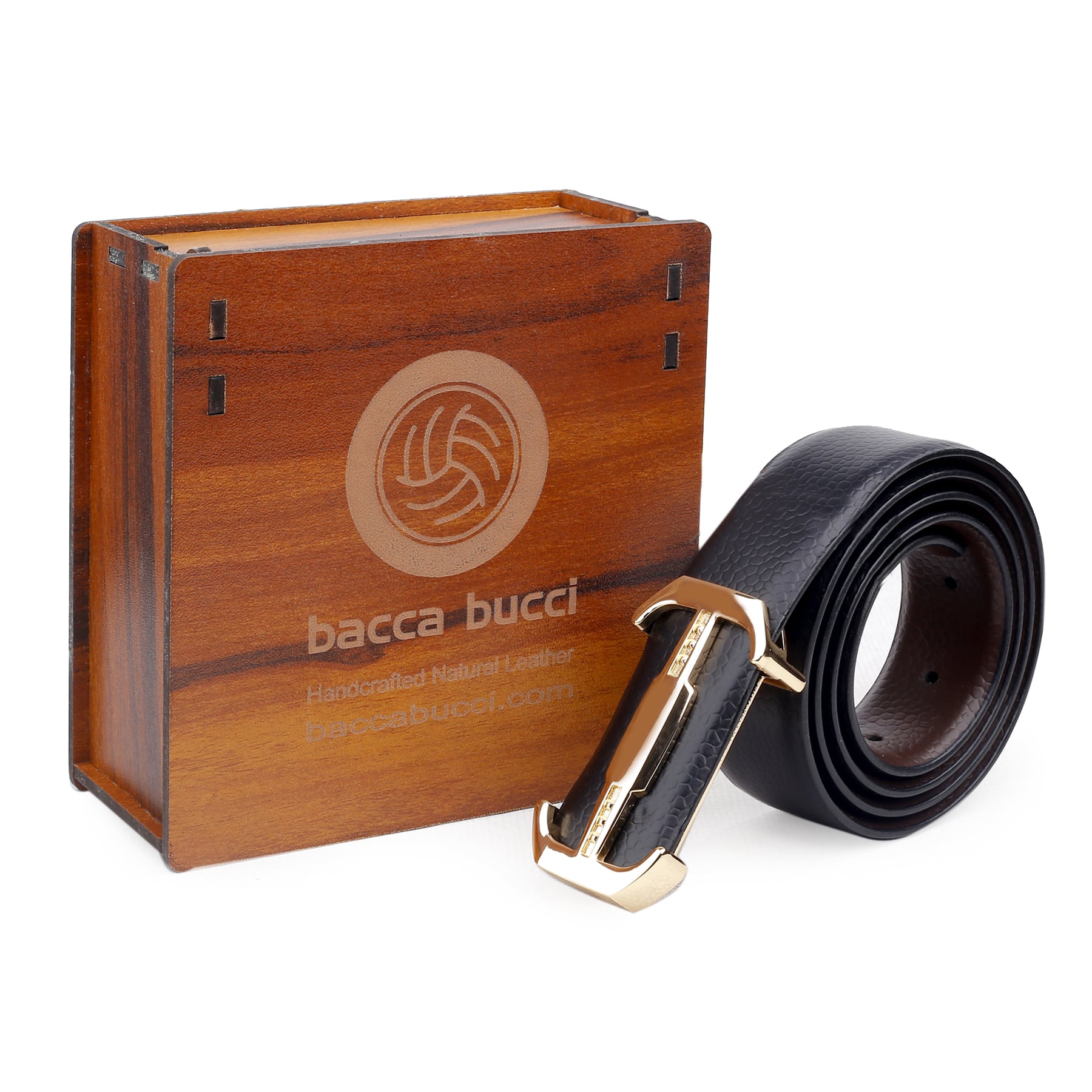 Bacca Bucci Premium Leather Formal Dress Belts with a Stylish Finish and a Nickel Free Buckle