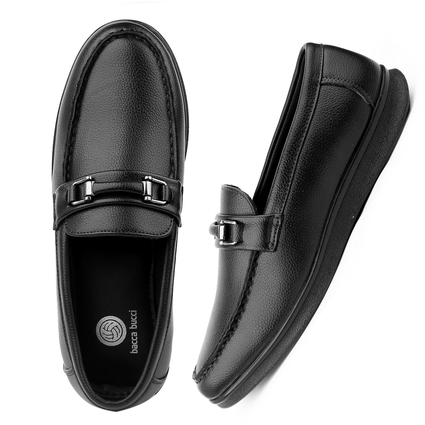 Bacca Bucci LISBON Dress Loafer Moccasins Driving Shoes for Men | Rubber Outsole | Light Weight