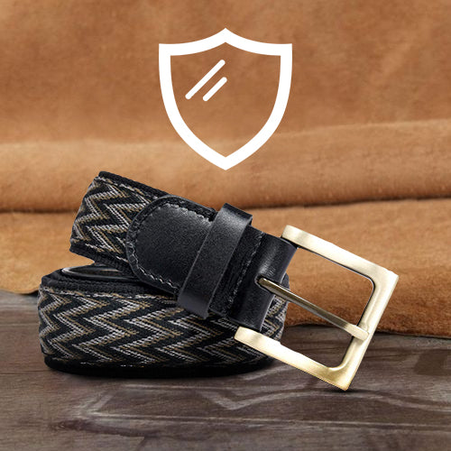 Bacca Bucci upgraded stretch genuine leather Loop belt for men - Bacca Bucci